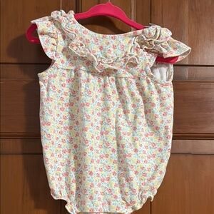 Janie and Jack Floral Baby Outfit with Ruffles